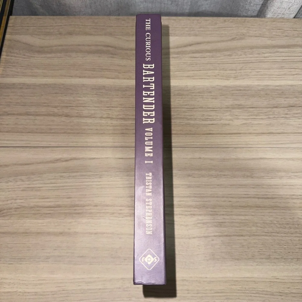 Tristan Stephenson The Curious Bartender Volume I Book Purple Hardcover Good